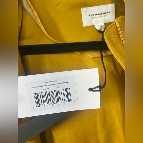 Who What Wear Mustard Yellow Hooded Coat - Picture 3 of 6